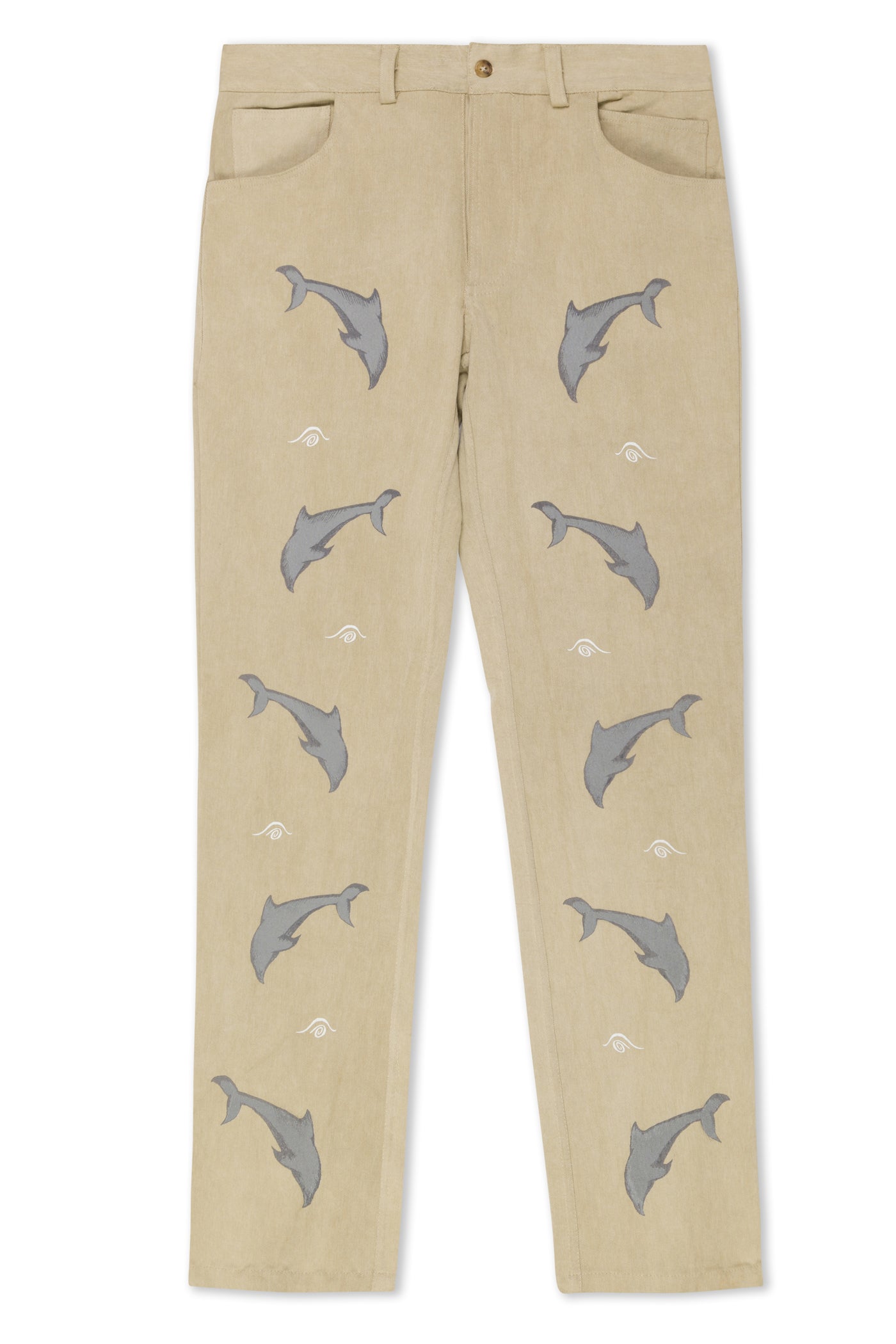 6 Pockets Pant ~ Cascading Dolphins